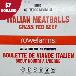 Rowe Farms All Beef Meatballs (2 Pkgs - Pre-Cooked)